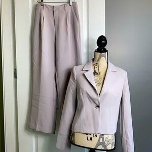 Gentle Fawn Lavender Blush Pantsuit Jacket & Wide-Leg Pants